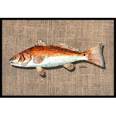 Carolines Treasures Carolines Treasures 8736MAT Fish Red Fish Indoor Or Outdoor Mat - 18 x 27 in. 8736MAT